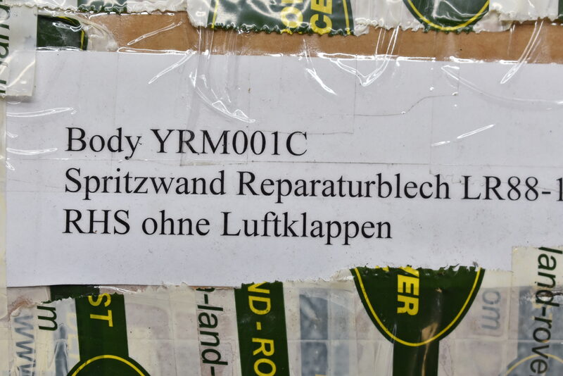 Spritzwand  Reparaturblech LR88-130 RHS ohne Luftklappen YRM001C Bild 5