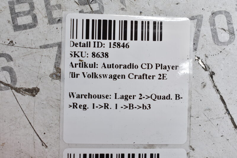 Autoradio CD Player für Volkswagen Crafter 2E 9068201289 Bild 6