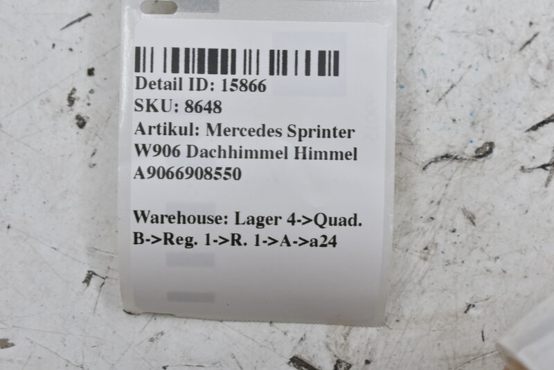 Mercedes Sprinter W906 Dachhimmel Himmel A9066908550 Bild 6