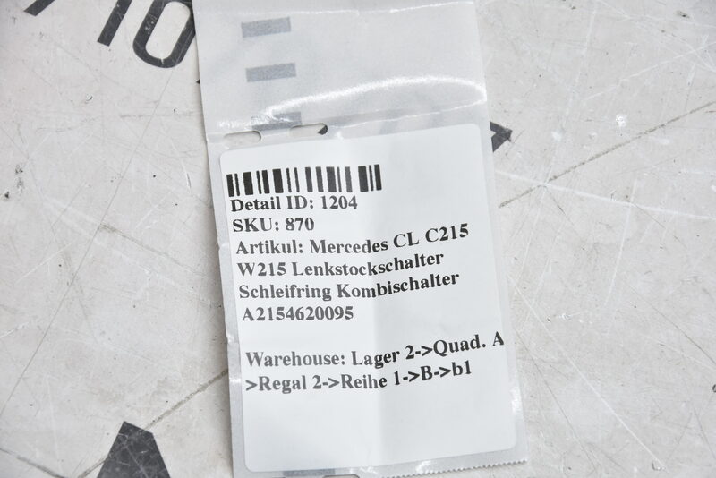 Mercedes CL   C215 W215  Lenkstockschalter Schleifring Kombischalter A2154620095 Bild 6