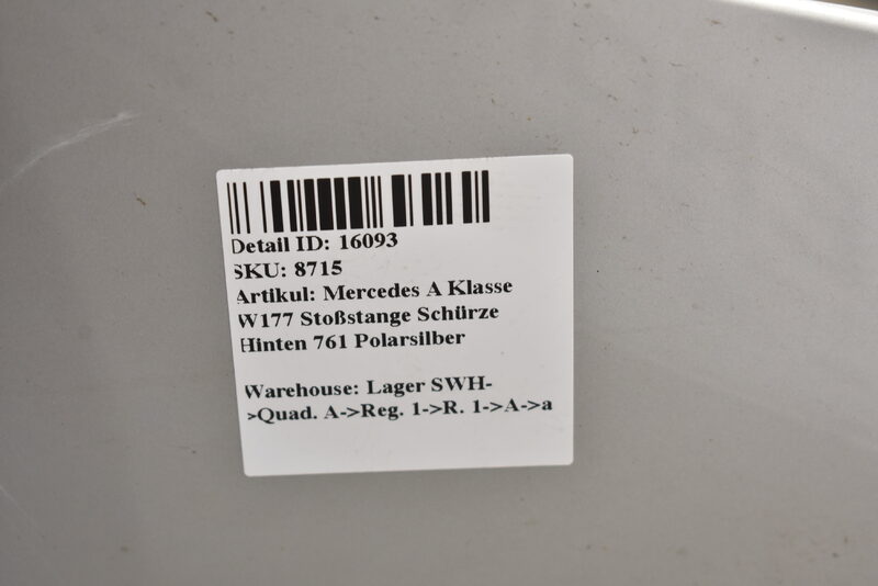 Mercedes A Klasse W177 Stoßstange Schürze Hinten 761 Polarsilber Bild 7