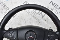 Mercedes C Klasse W204 Lenkrad Leder Multifunktion  Schwarz A2044601703 Bild 2
