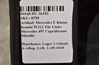 Mercedes E Klasse Kombi W212 Tür Hinten Links Mercedes 497 Cupritbraun Metallic Bild 6