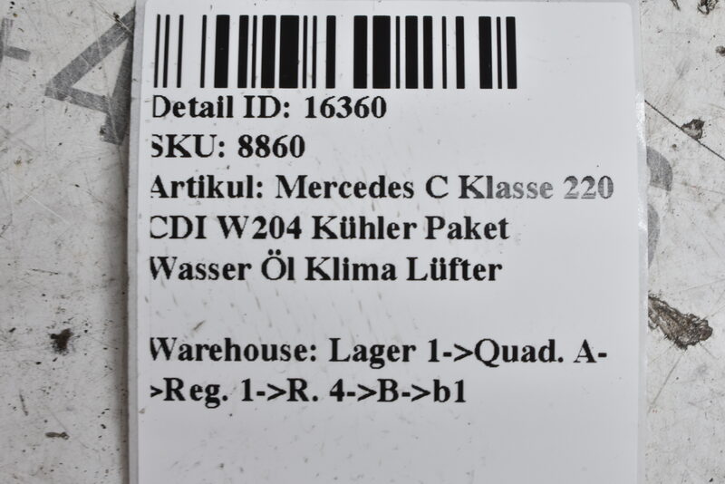 Mercedes 200 220 250 CDI W204 W212  Kühlerlüfter Elektrolüfter A2045000755 Bild 6