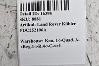 Land Rover Kühler PDC252106A Bild 9