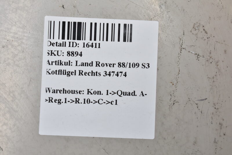 Land Rover 88/109 S3 Kotflügel Rechts 347474 Bild 4
