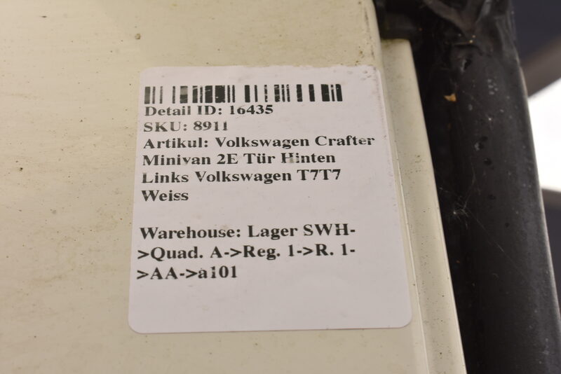 Volkswagen Crafter 2E  Tür Hinten Links Volkswagen T7T7 Weiss Bild 7