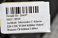 Mercedes C Klasse 220 CDI W204  Kühler Paket Wasser Öl Klima Lüfter Bild 5