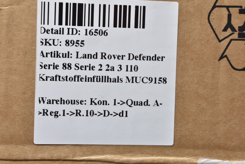 Land Rover Defender Serie 88 Serie 2 2a 3 110 Kraftstoffeinfüllhals MUC9158 Bild 6