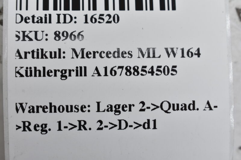 Mercedes ML W167  Zierleiste Stoßstange Vorne A1678854505 Bild 5