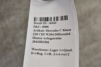 Mercedes C Klasse 220 CDI W204 Differential Hinten Achsgetriebe 2043503304 Bild 6