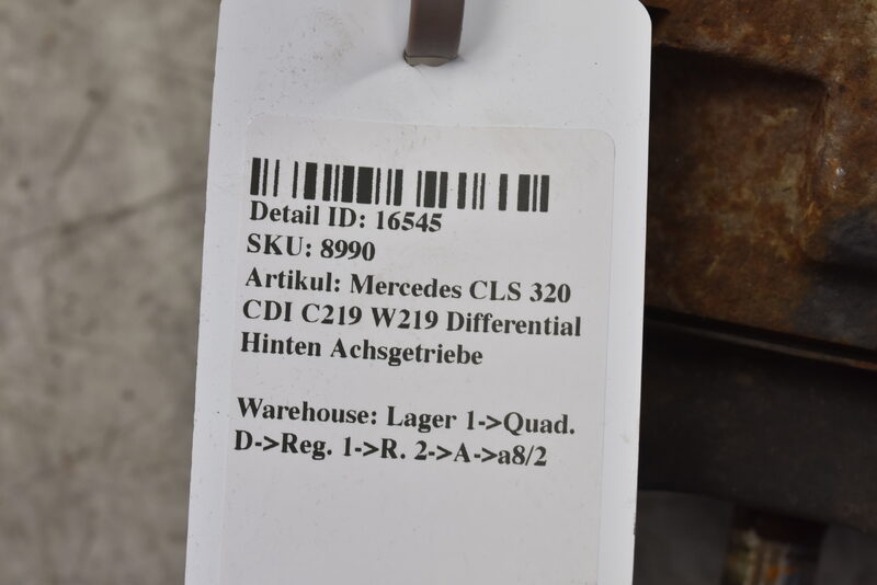 Mercedes CLS 320 CDI C219 W219  Differential Hinten Achsgetriebe Bild 4