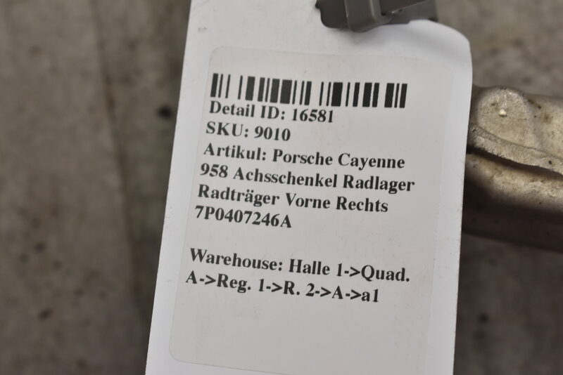 Porsche Cayenne 958 Achsschenkel Radlager Radträger Vorne Rechts 7P0407246A Bild 5