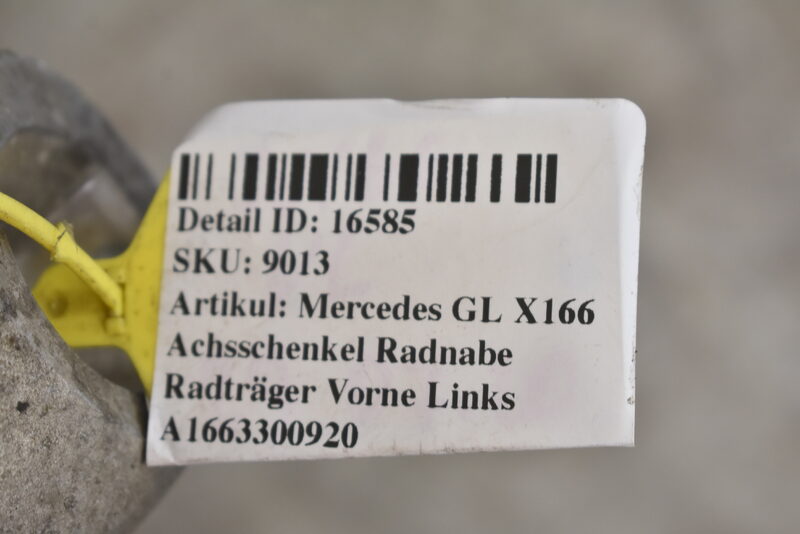 Mercedes GL X166 Achsschenkel Radnabe Radträger Vorne Links A1663300920 Bild 6