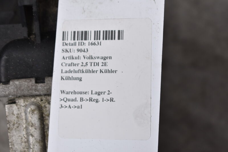 Mercedes Sprinter W906 ab09 311 313 316 CDI  Ladeluftkühler Kühler Kühlung Bild 3