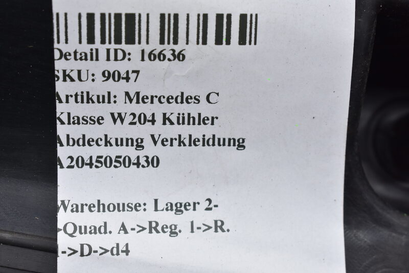 Mercedes C Klasse W204  Kühler Abdeckung Verkleidung A2045050430 Bild 6