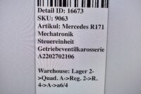 Mercedes  R171  Mechatronik Steuereinheit Getriebeventilkarosserie  A2202702106 Bild 7