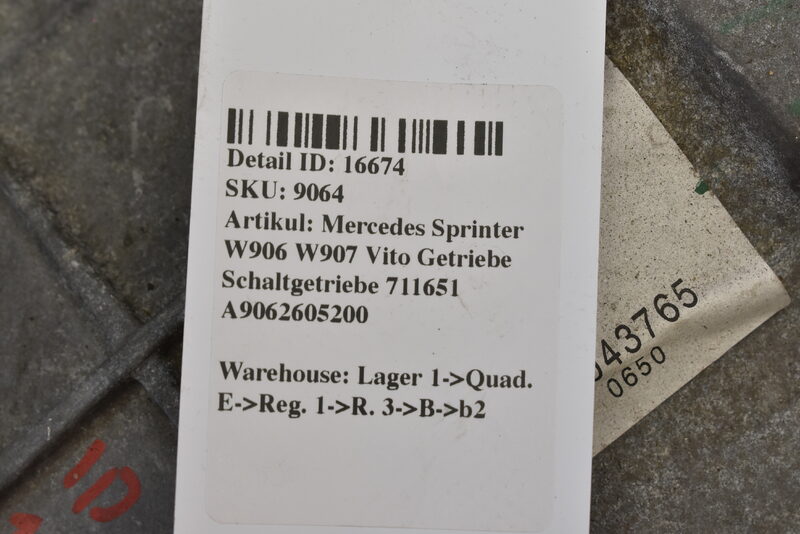 Mercedes Sprinter W906 VW Crafter Getriebe  Schaltgetriebe 711680 A9062605200 Bild 7