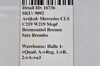 Mercedes E Klasse W211 CLS C219 W219 Mopf  Bremssattel Bremse Satz Brembo Bild 6