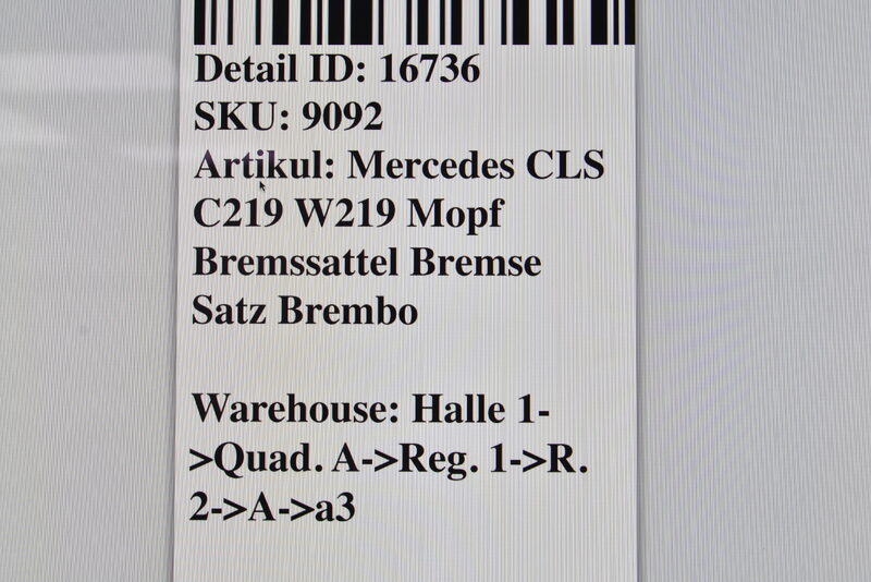 Mercedes E Klasse W211 CLS C219 W219 Mopf  Bremssattel Bremse Satz Brembo Bild 6
