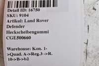 Land Rover Defender Heckscheibengummi CGE500660 Bild 4