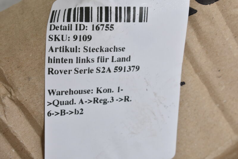 Steckachse hinten links für Land Rover Serie S2A 591379 Bild 5