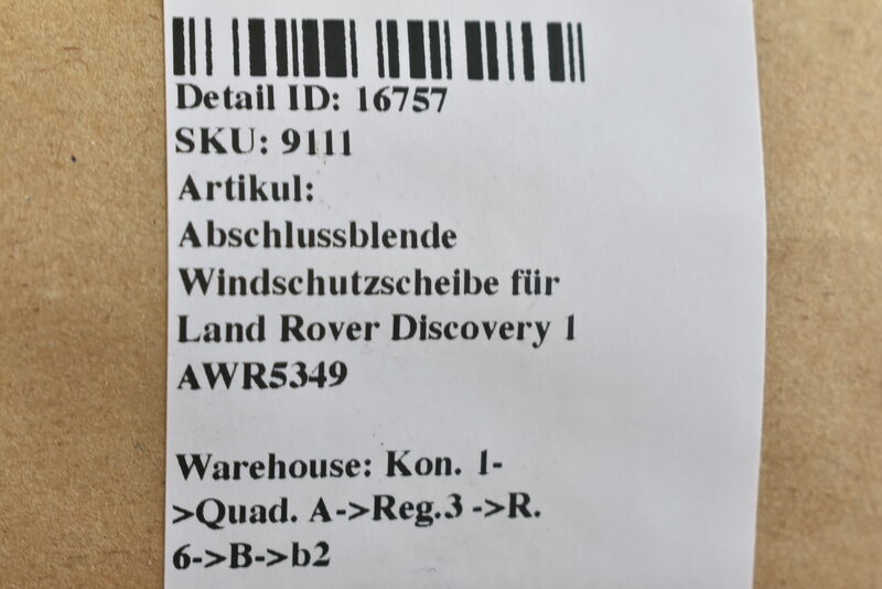 Abschlussblende Windschutzscheibe für Land Rover Discovery 1 AWR5349 Bild 6