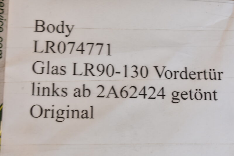 Land Rover Rover 90-130 Vordertür Links getönt LR074771 Bild 4