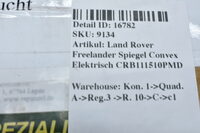Land Rover Freelander Spiegel  Convex Elektrisch CRB111510PMD Bild 4