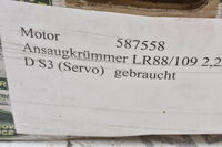 Land Rover 88/109 2.25 D S3 Servo Ansaugkrümmer 587558 Bild 5