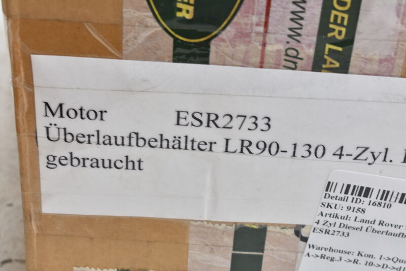 Land Rover 90 - 130 4 Zyl Diesel Überlaufbehälter ESR2733 Bild 4