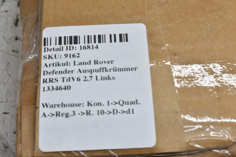 Land Rover Defender Abgaskrümmer RRS TdV6 2,7 Links 1334640 Bild 5