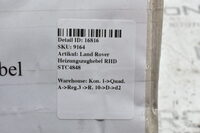 Land Rover Heizungszughebel RHD STC4848 Bild 4