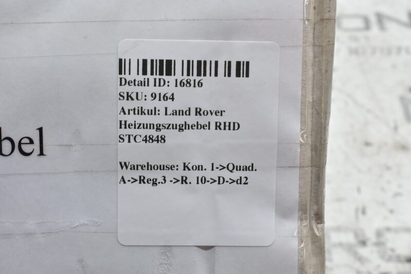 Land Rover Heizungszughebel RHD STC4848 Bild 4