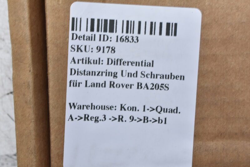 Differential Distanzring Und Schrauben für Land Rover  BA205S Bild 3