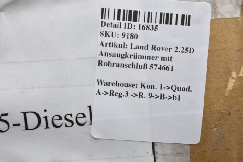 Land Rover 2.25D Ansaugkrümmer mit Rohranschluß 574661 Bild 6