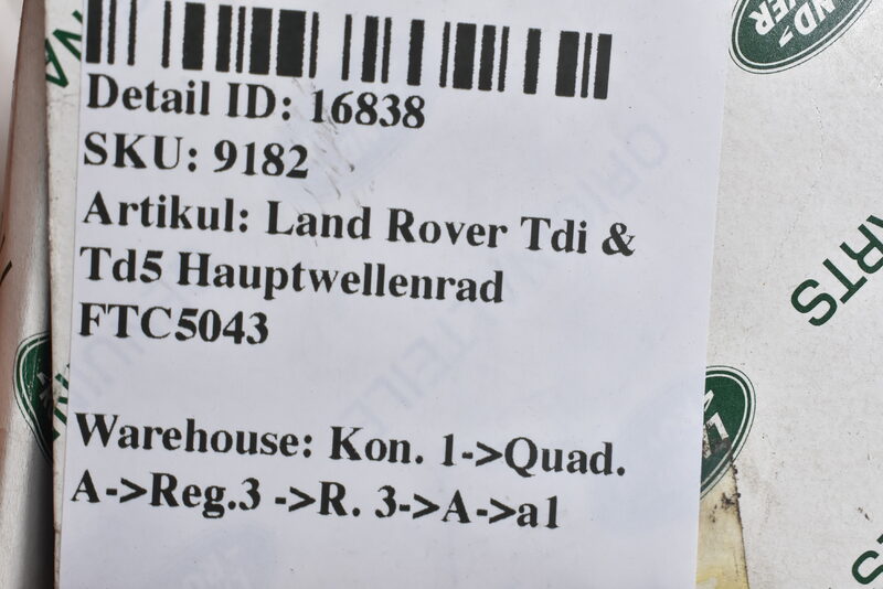 Land Rover Tdi & Td5 Hauptwellenrad FTC5043 Bild 5