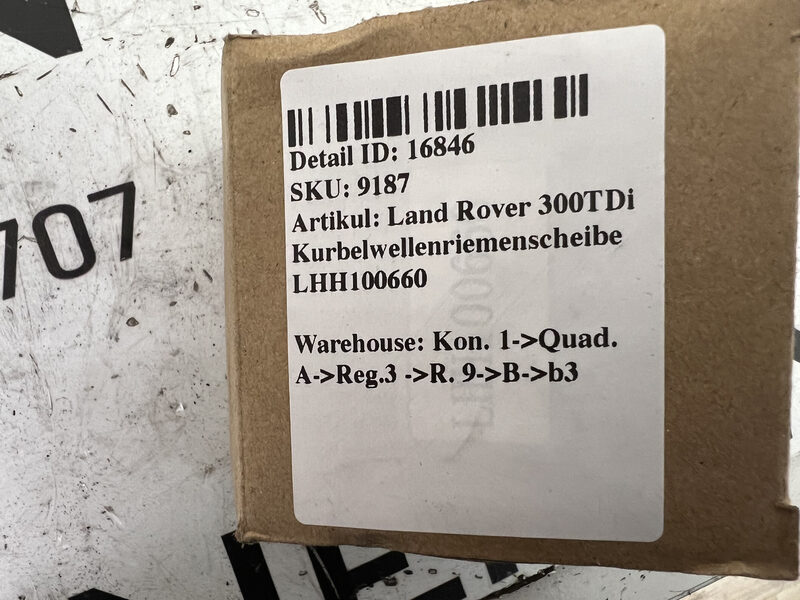 Land Rover 300TDi Kurbelwellenriemenscheibe LHH100660 Bild 6