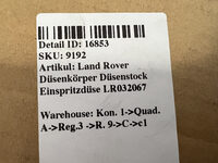Land Rover Düsenkörper Düsenstock Einspritzdüse LR032067 Bild 7