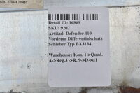 Defender 110 Vorderer Differentialschutz Schieber Typ BA3134 Bild 5