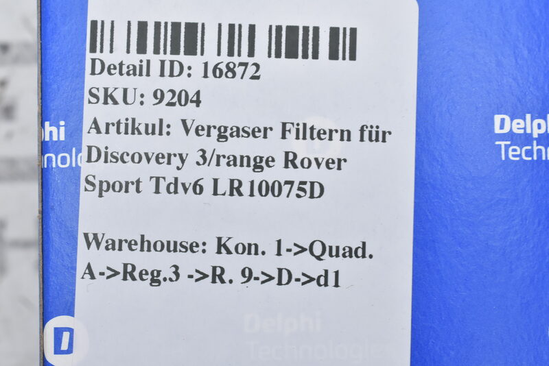 Vergaser Filtern für Discovery 3/range Rover Sport Tdv6   LR10075D Bild 6