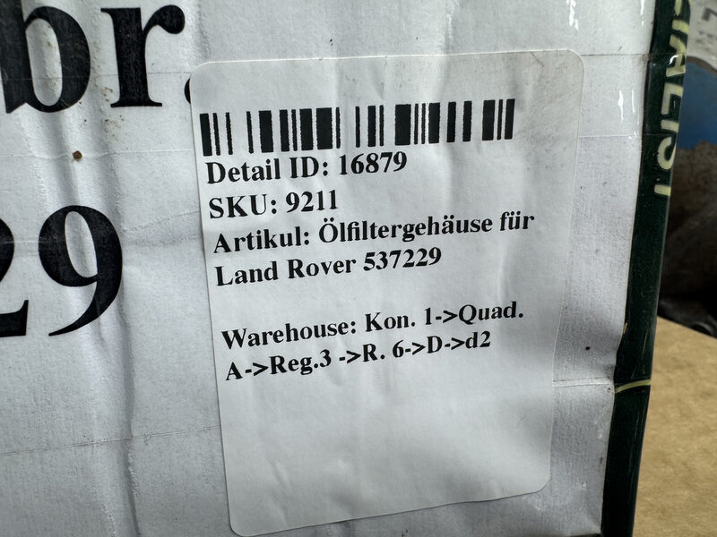 Ölfiltergehäuse für Land Rover 537229 Bild 6
