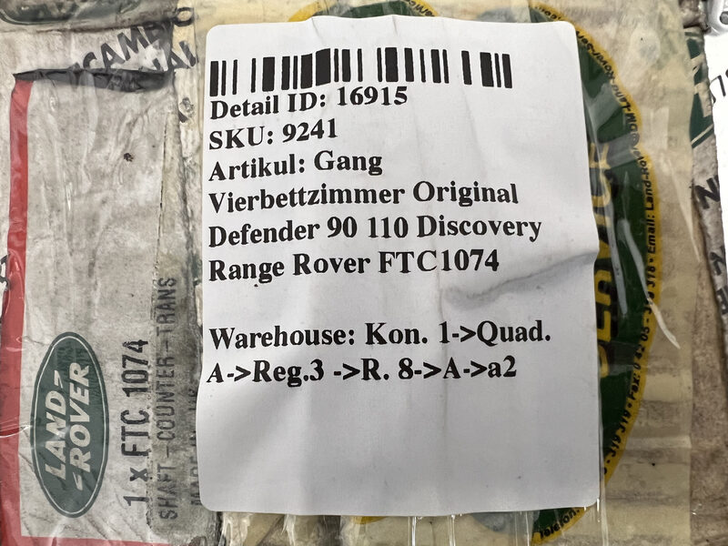 Gang Vierbettzimmer Original Defender 90 110 Discovery Range Rover FTC1074 Bild 5