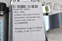 Mercedes E W212 Sicherheits Anschnall Gurt Vorne Links Schwarz A2128606585 Bild 5