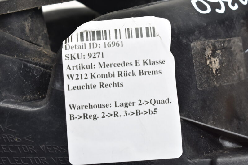 Mercedes E Klasse W212 Kombi Rück Brems Leuchte Rechts Bild 5