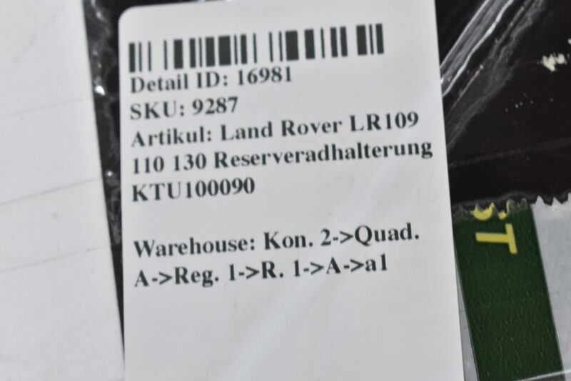 Land Rover LR109 110 130 Reserveradhalterung KTU100090 Bild 5
