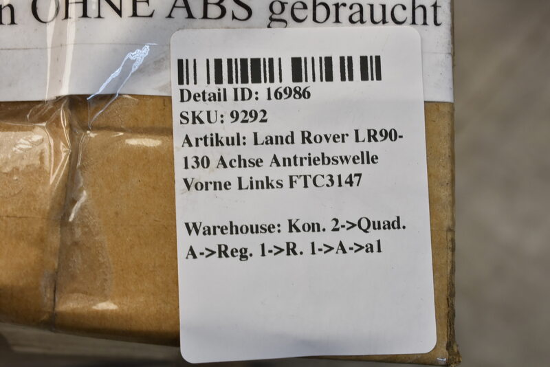 Land Rover LR90-130 Achse Antriebswelle Vorne Links FTC3147 Bild 4