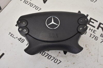 Mercedes CLK W209 W211 W219 R230 W463 Lenkrad Modul Schwarz A2198601502