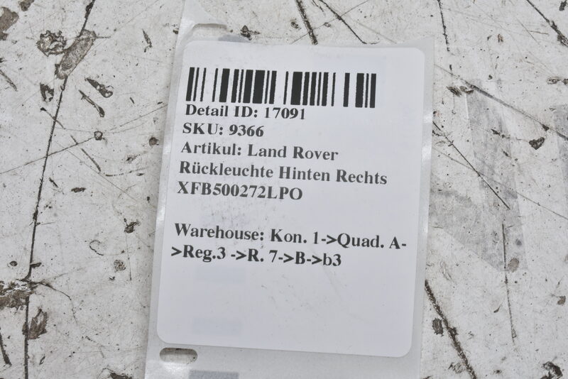 Land Rover Rückleuchte Hinten Rechts XFB500272LPO Bild 7