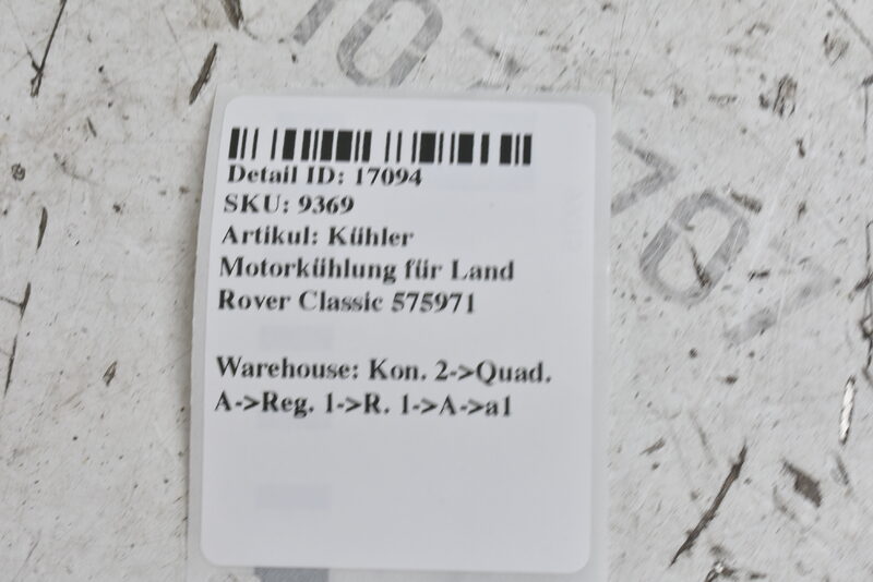 Kühler Motorkühlung für Land Rover Classic 575971 Bild 3